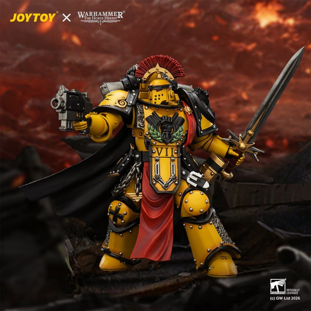 Warhammer Action Figure Imperial Fists Legion Praetor in Mk III Armour 13 cm [11]