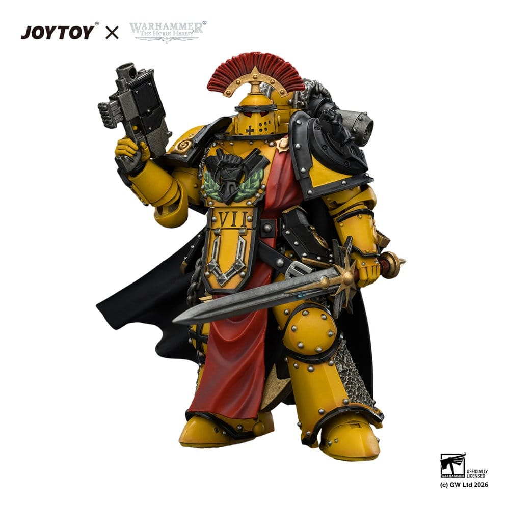 Warhammer Action Figure Imperial Fists Legion Praetor in Mk III Armour 13 cm [7]