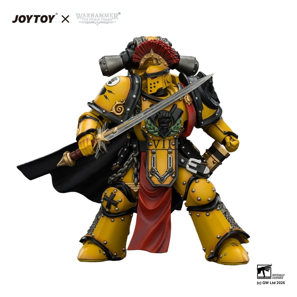 Warhammer Action Figure Imperial Fists Legion Praetor in Mk III Armour 13 cm [8]