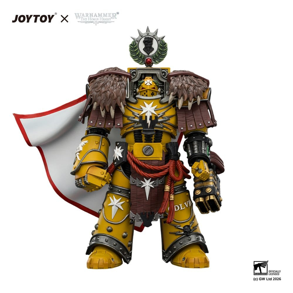 Warhammer Action Figure Imperial Fists Lord Castellan Evander Garrius, The Tyrant of Cthonia 14 cm [12]