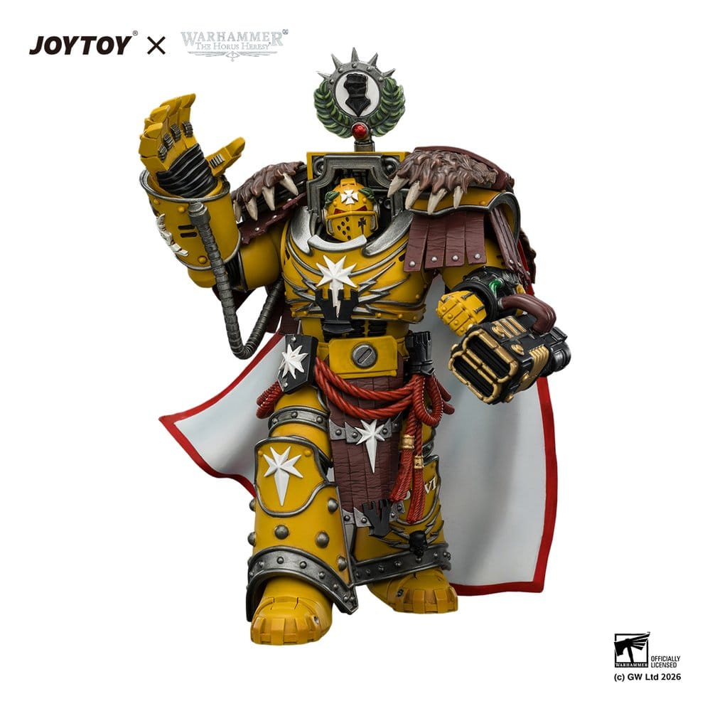 Warhammer Action Figure Imperial Fists Lord Castellan Evander Garrius, The Tyrant of Cthonia 14 cm [8]