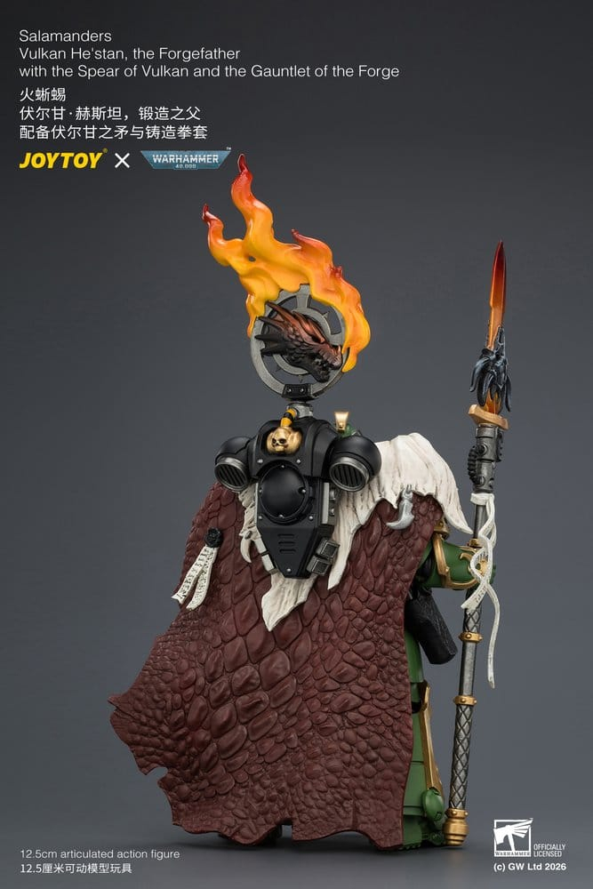 Warhammer Action Figure Salamanders Vulkan He'stan, the Forgefather 13 cm [4]