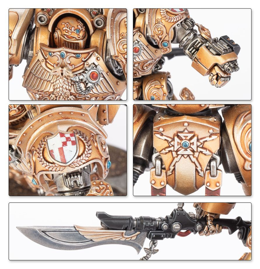 Warhammer Horus Heresy Legio Custodes Custodian Dreadnought - Miniatura [4]
