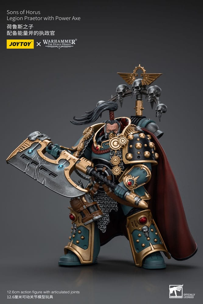 Warhammer The Horus Heresy Action Figure 1/18 Sons of Horus Legion Praetor with Power Axe 12 cm [3]