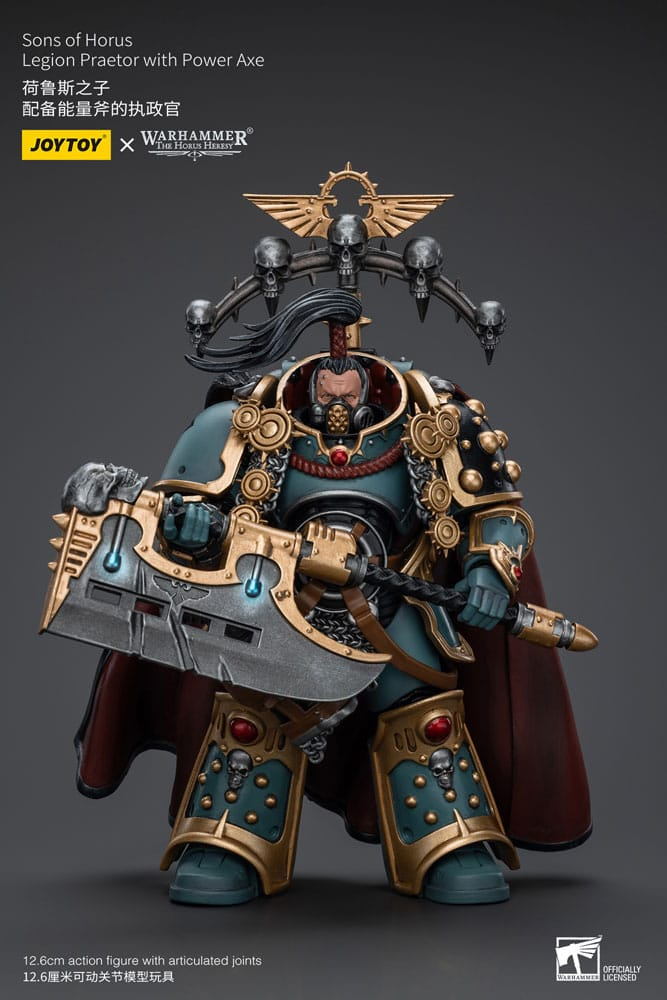 Warhammer The Horus Heresy Action Figure 1/18 Sons of Horus Legion Praetor with Power Axe 12 cm [9]
