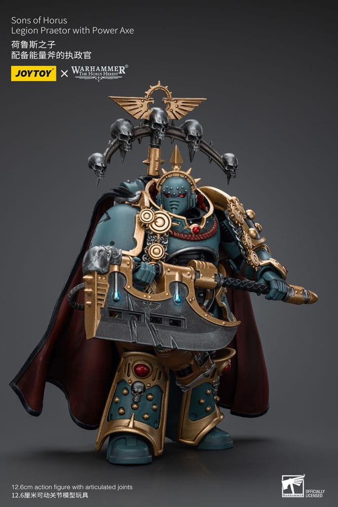 Warhammer The Horus Heresy Action Figure 1/18 Sons of Horus Legion Praetor with Power Axe 12 cm [6]