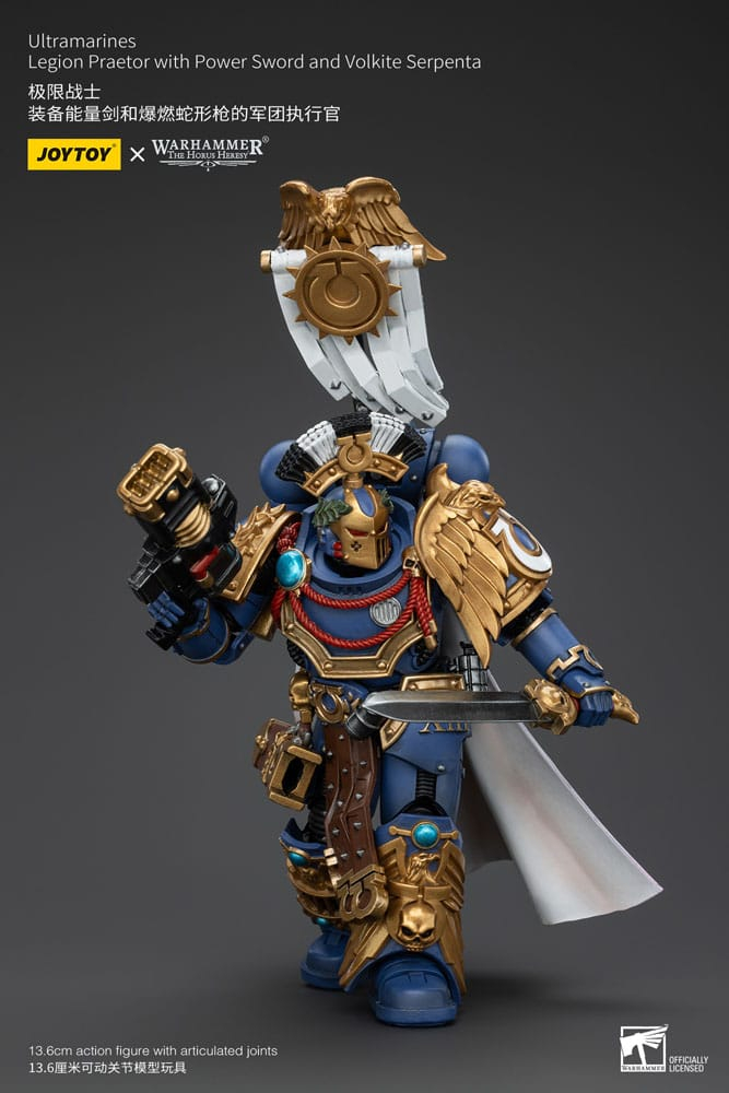 Warhammer The Horus Heresy Action Figure 1/18 Ultramarines Legion Praetor with Power Sword and Volkite Serpenta 20 cm [6]
