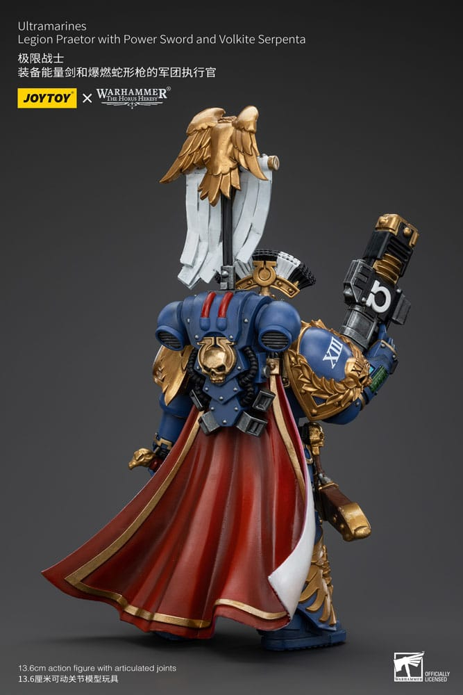 Warhammer The Horus Heresy Action Figure 1/18 Ultramarines Legion Praetor with Power Sword and Volkite Serpenta 20 cm [3]