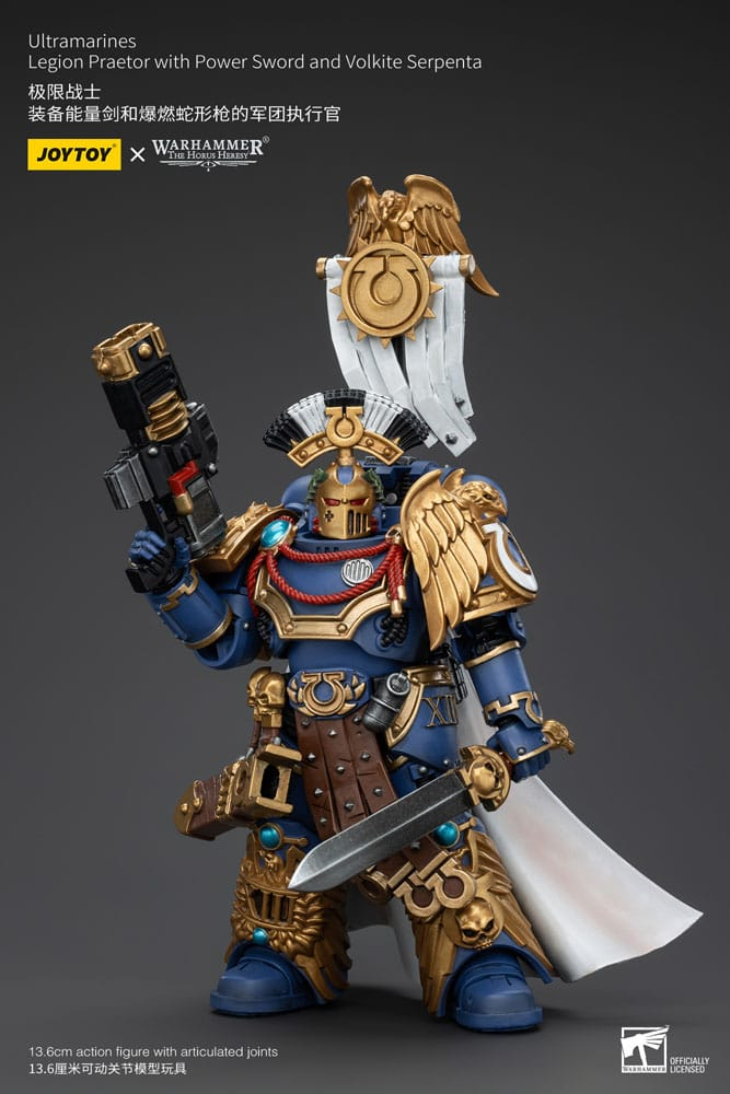 Warhammer The Horus Heresy Action Figure 1/18 Ultramarines Legion Praetor with Power Sword and Volkite Serpenta 20 cm [2]