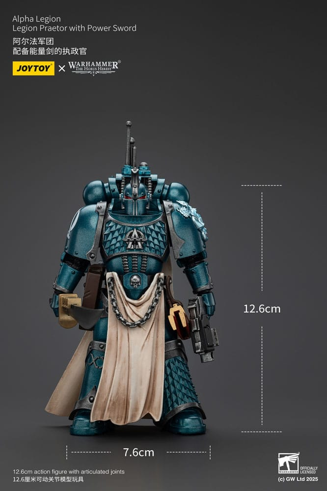 Warhammer The Horus Heresy Action Figure Alpha Legion Praetor with Power Sword 13 cm [8]