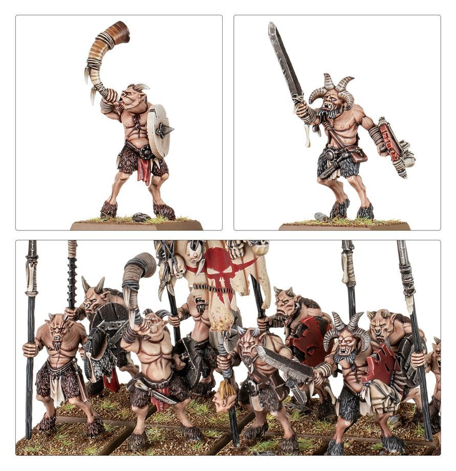 Warhammer: The Old World - Beastmen Brayherds - Battle March Army - 52 Miniaturi [3]