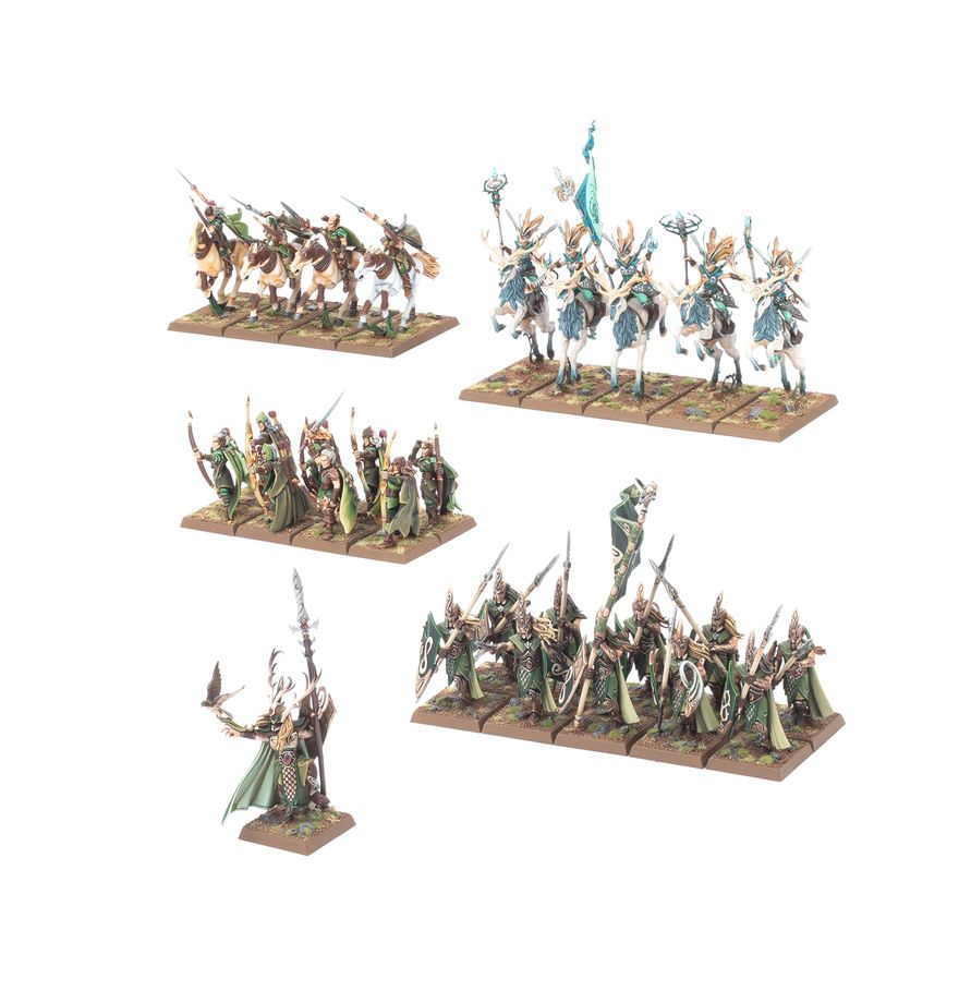 Warhammer: The Old World - Wood Elf Realms - Battle March Army - 28 Miniaturi [2]