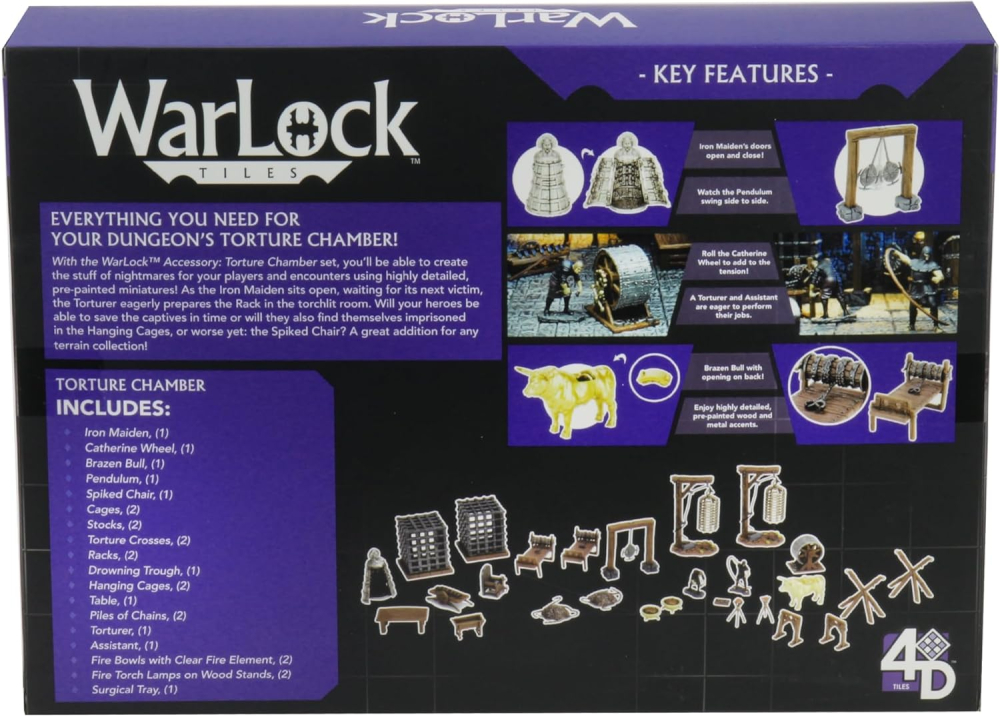WarLock Tiles Accessory – Torture Chamber Set pentru Dungeon RPG [2]