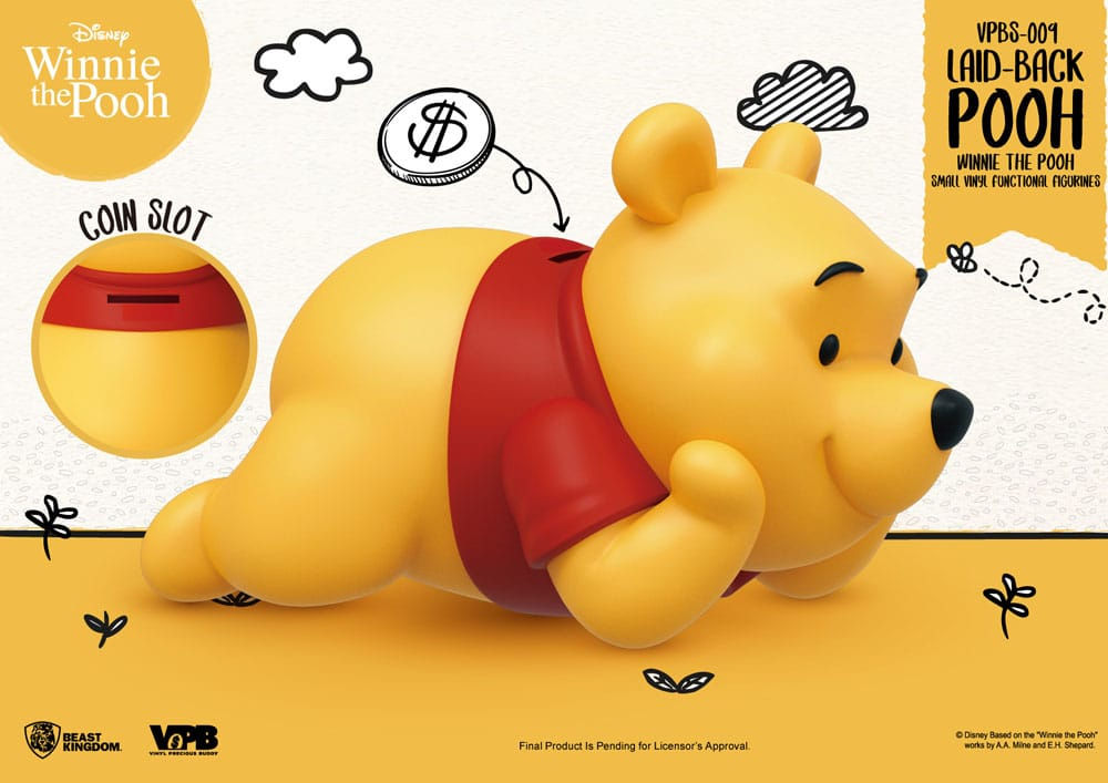 Winnie The Pooh Small Vinyl Bank laid-back Winnie 17 cm [6]