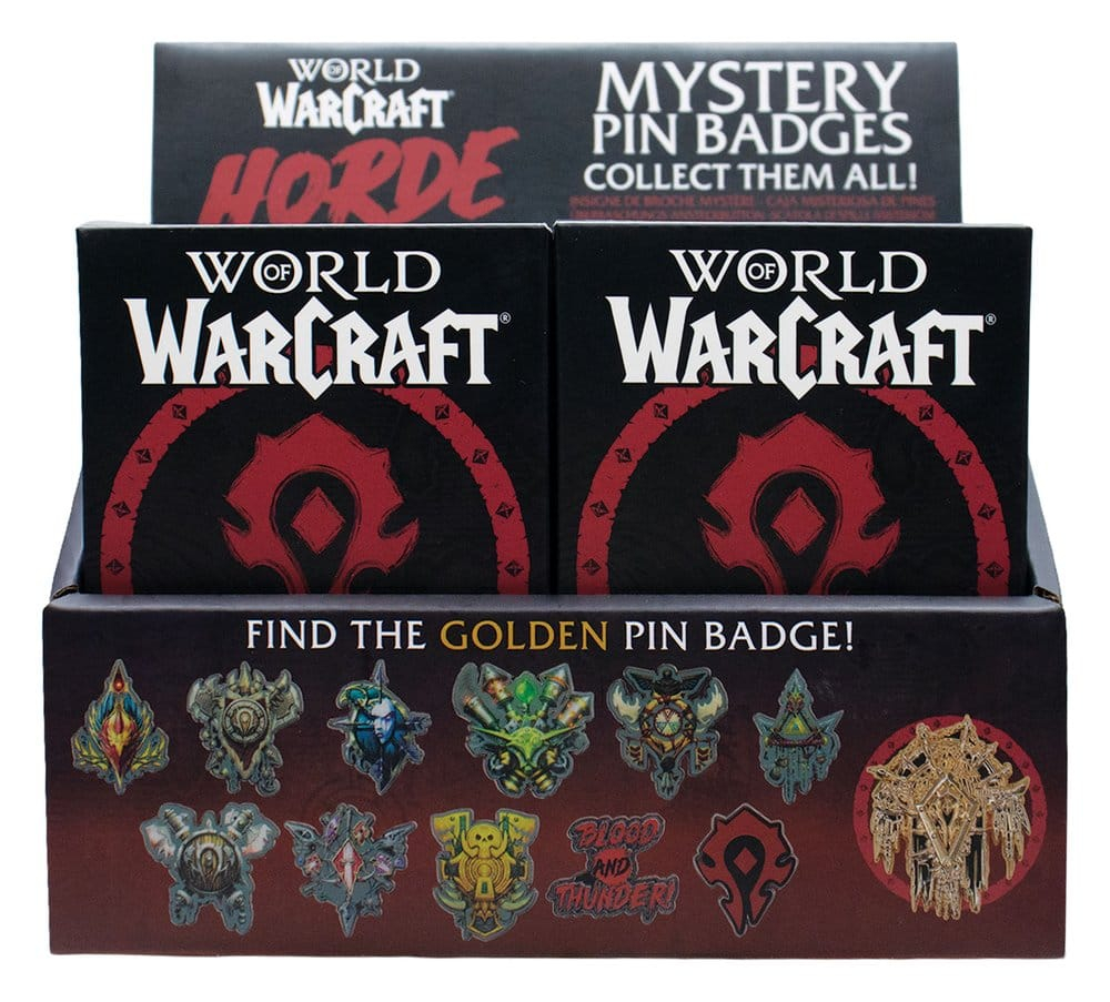 World of Warcraft Mystery Pin Badges Horde Blind Box Display (12) [19]