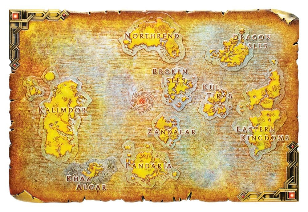 World of Warcraft Replica Metal Map of Azeroth Limited Edition 12 x 18 cm [6]