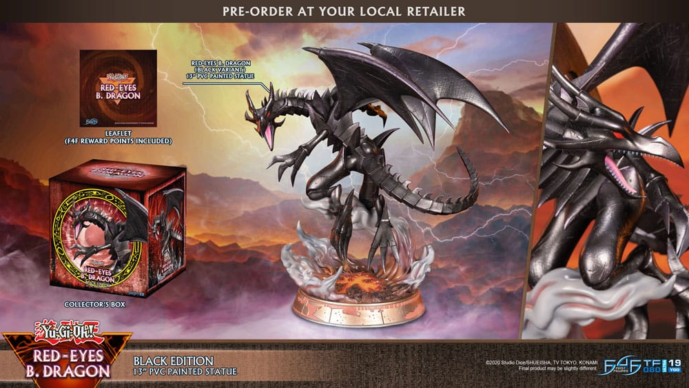Yu-Gi-Oh! PVC Statue Red-Eyes B. Dragon Black Colour 33 cm [2]