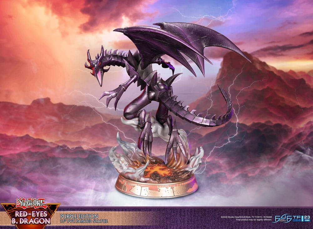 Yu-Gi-Oh! PVC Statue Red-Eyes B. Dragon Purple Colour 33 cm [14]