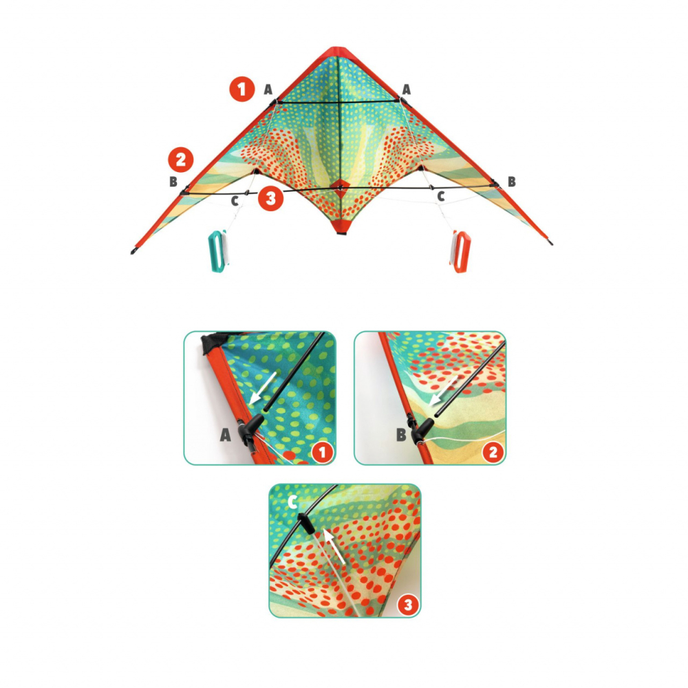 Zmeu acrobatic Puncte rosii, Djeco [3]