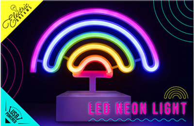 Decoratiuni - Rainbow LED Neon Standing Light