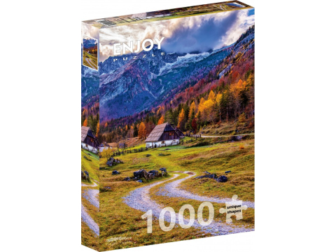 Puzzle - Puzzle 1000 piese Enjoy – Cottage in the Mountains