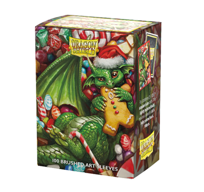 Accesorii jocuri de societate - Dragon Shield Standard Brushed Art Sleeves - Christmas 2024 (100 Sleeves)