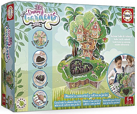 Jocuri si jucarii - 3D Dream Gardens 2in1 Casa del Arbol Educa 19469
