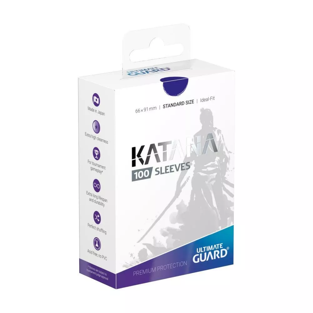 Accesorii jocuri de societate - Ultimate Guard Katana Sleeves Standard Size (100) - Blue
