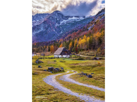 Puzzle 1000 piese Enjoy – Cottage in the Mountains [1]