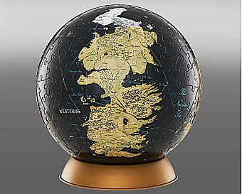 4D Cityscape Time Puzzle - 4D Cityscape - Game Of Thrones / The Unknown World 3D Globe (240 Pcs)
