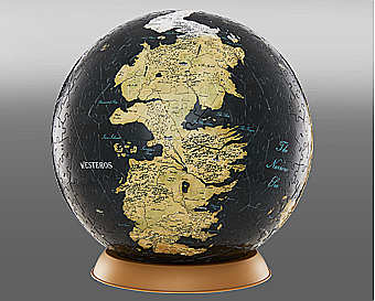 4D Cityscape Time Puzzle - 4D Cityscape - Game Of Thrones / The Unknown World 3D Globe (540 Pcs)