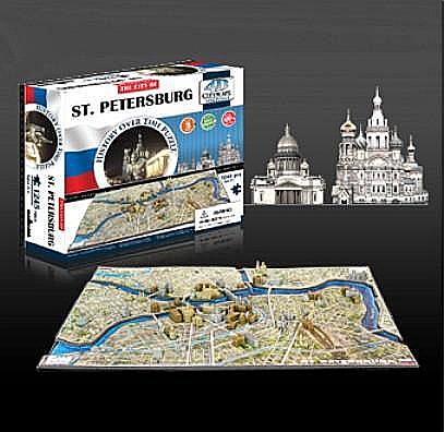 4D Cityscape Time Puzzle - 4D Cityscape Puzzle Saint Petersburg
