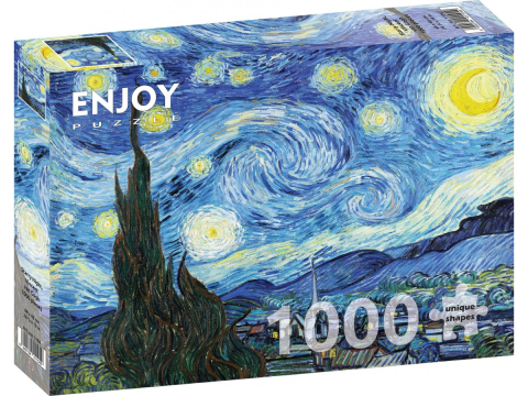 Puzzle - Puzzle 1000 piese Enjoy – Vincent van Gogh: Starry Night