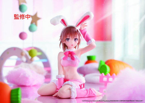 A Certain Scientific Railgun Moflock PVC Figure Mikoto Misaka (Fluffy Bunny Ver.) 13 cm [4]