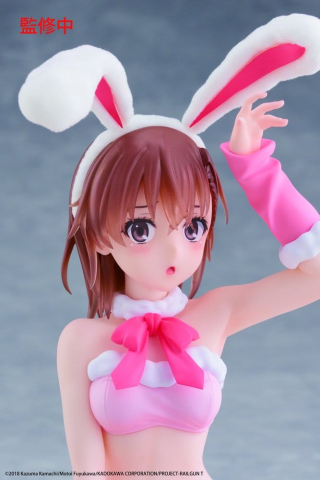 A Certain Scientific Railgun Moflock PVC Figure Mikoto Misaka (Fluffy Bunny Ver.) 13 cm [1]