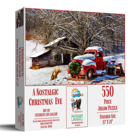 Puzzle - A Nostalgic Christmas Eve – Puzzle 550 piese