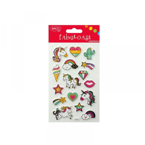Abtibilduri - Abtibild - AB048 Unicorni Fabuloase DACO
