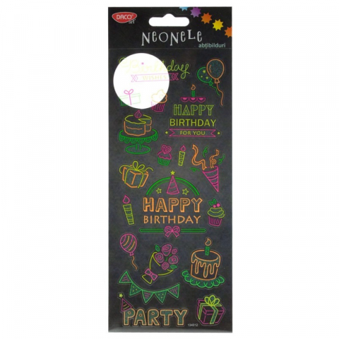 Abtibilduri - Abtibild - AB053 Happy Birthday Neonele DACO