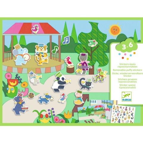 Abtibilduri repozitionabile Parada muzicala, Djeco [4]