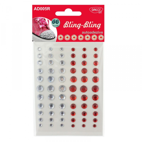 Alte produse creative - Accesorii craft - AD005R Bling bling diamante rosu DACO