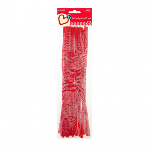 Alte produse creative - Accesorii craft - AD008R Sarma plusata rosu DACO