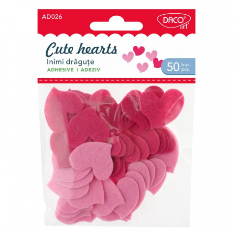 Rechizite, Creativitate, Hobby - Accesorii craft - AD026 Cuore pasla DACO