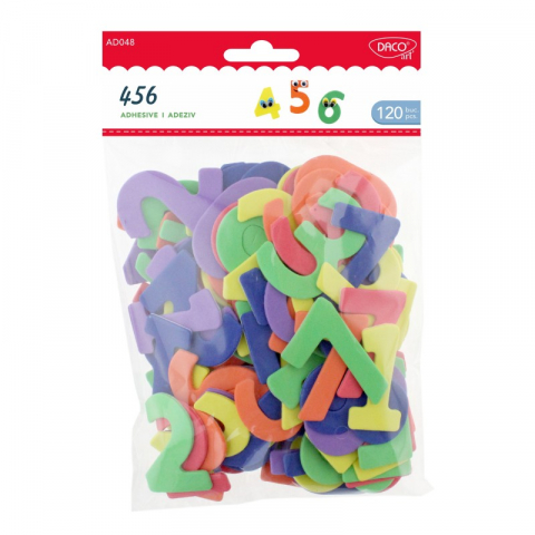 Rechizite, Creativitate, Hobby - Accesorii craft - AD048 Cifre spuma autoadeziva DACO