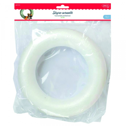 Craft - Accesorii craft - AD141 Coronita polistiren 22 cm DACO