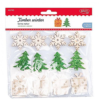 Rechizite, Creativitate, Hobby - Accesorii craft - AD745 Iarna natur DACO