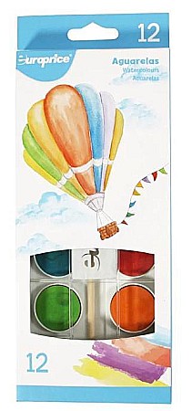 Rechizite, Creativitate, Hobby - Acuarele 12 culori + 1 penson