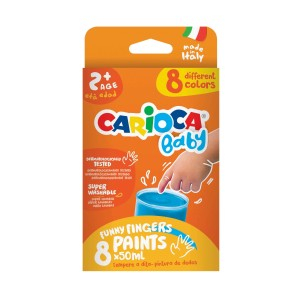 Rechizite, Creativitate, Hobby - ACUARELE FINGER 8X50 ML CARIOCA BABY 43174