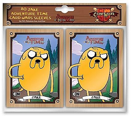 Accesorii jocuri de societate - Adventure Time Card Wars - Sleeves - Jake (80 Sleeves)