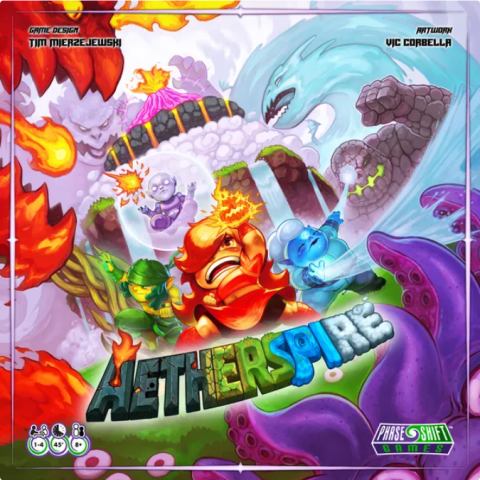 Board Games - Aetherspire - Joc de societate cooperativ 3D, 1-4 jucatori