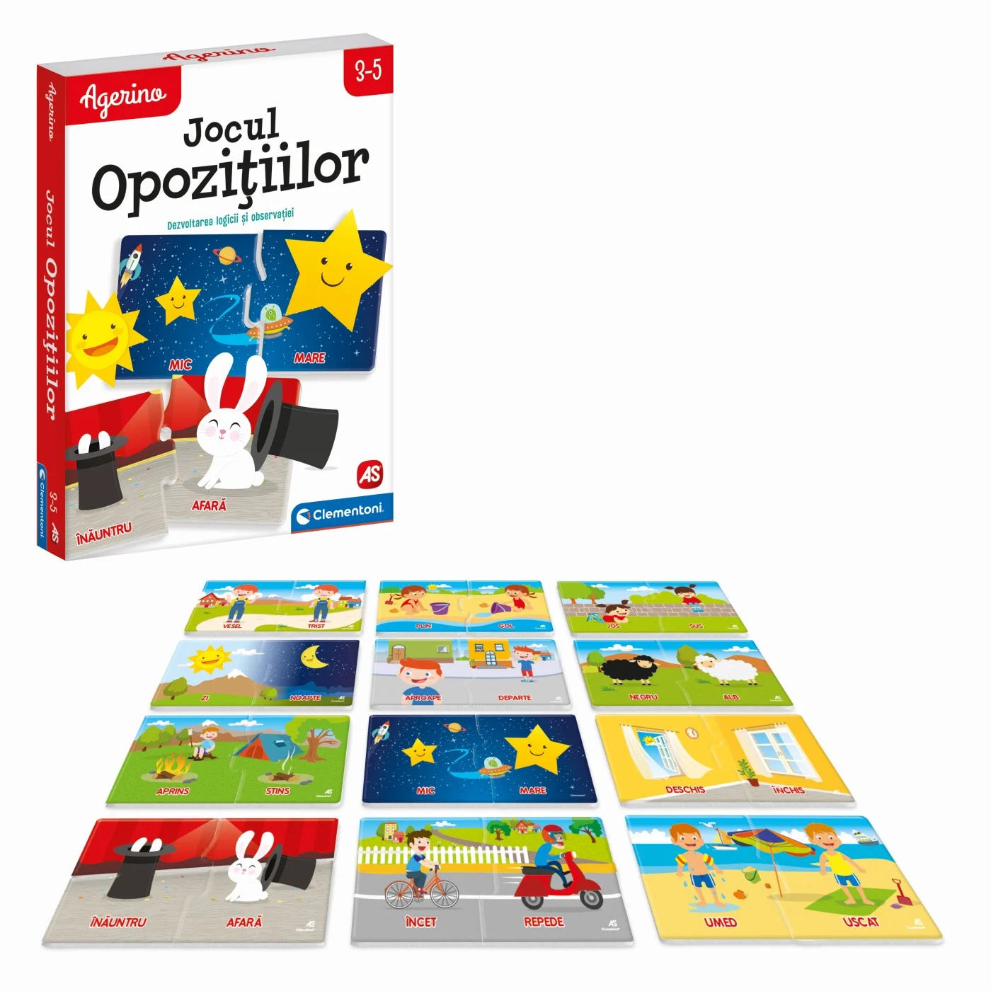 Agerino Jocul Opozitiilor - Puzzle Educativ 24 Piese [4]